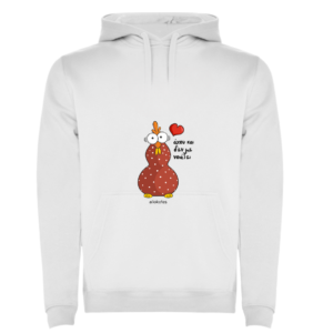 Φούτερ ALLOKOTES "Αχού και δεν με νοιάζει" (λευκό)